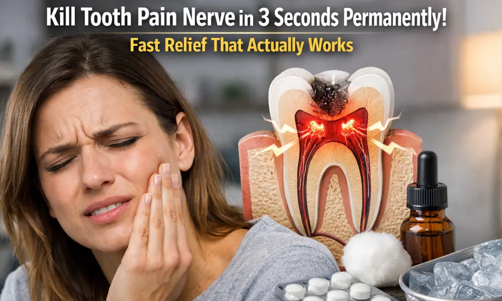 kill tooth pain nerve in 3 seconds permanently